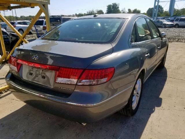 KMHFC46F68A254978 - 2008 HYUNDAI AZERA SE GREEN photo 4