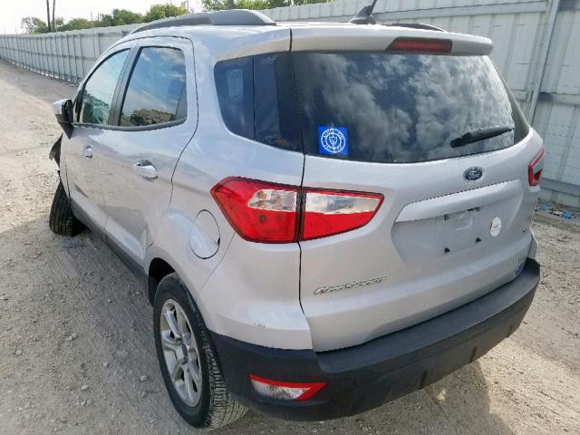 MAJ3P1TE6JC168771 - 2018 FORD ECOSPORT S GRAY photo 3