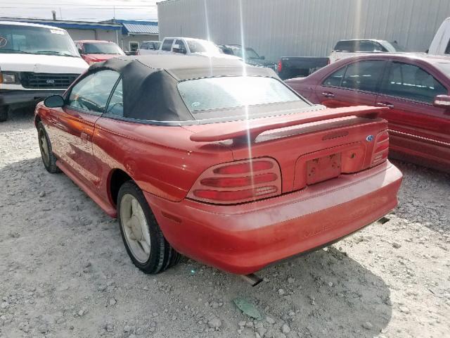 1FALP45T3RF110284 - 1994 FORD MUSTANG GT RED photo 3