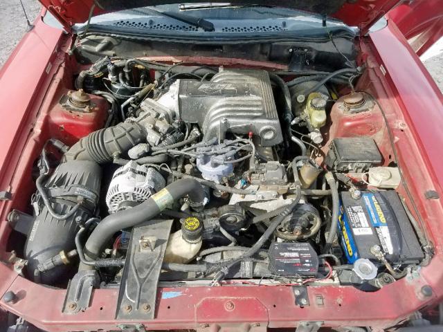 1FALP45T3RF110284 - 1994 FORD MUSTANG GT RED photo 7