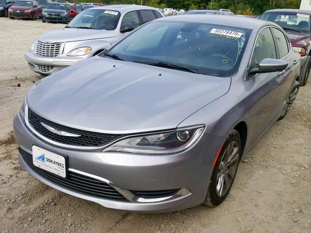 1C3CCCAB8GN150168 - 2016 CHRYSLER 200 LIMITE CHARCOAL photo 2