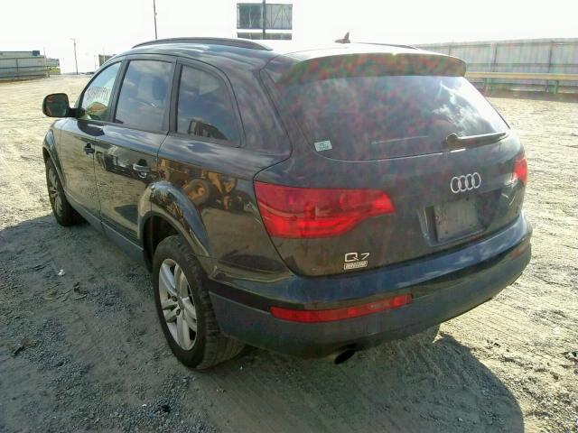 WA1AY74L77D043788 - 2007 AUDI Q7 3.6 QUA BLACK photo 3