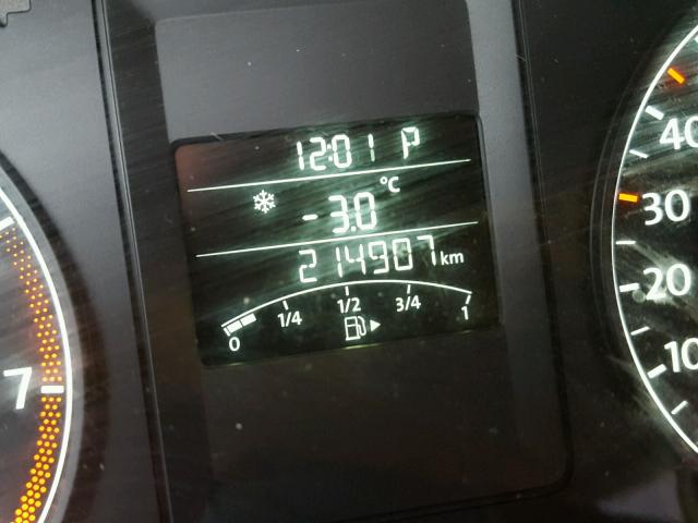 3VW2K7AJ1DM405092 - 2013 VOLKSWAGEN JETTA BASE 灰色 照片 8