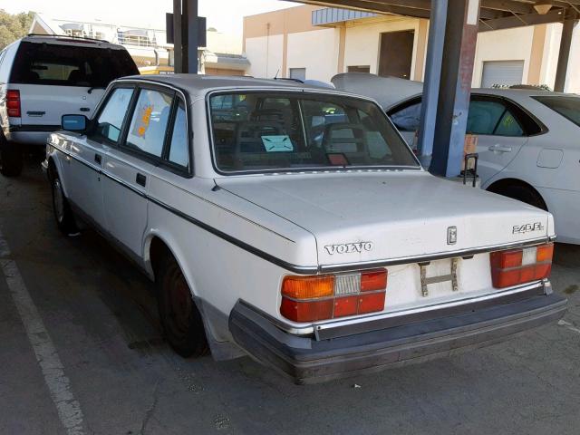 YV1AX8840K1375349 - 1989 VOLVO 244 DL WHITE photo 3