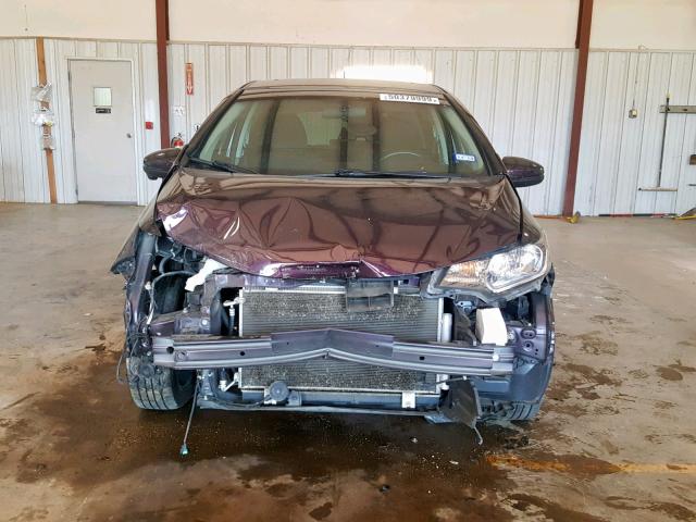 JHMGK5H79GS014578 - 2016 HONDA FIT EX PURPLE photo 9