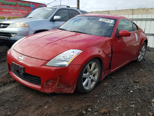 JN1AZ34D44M103755 - 2004 NISSAN 350Z COUPE RED photo 2