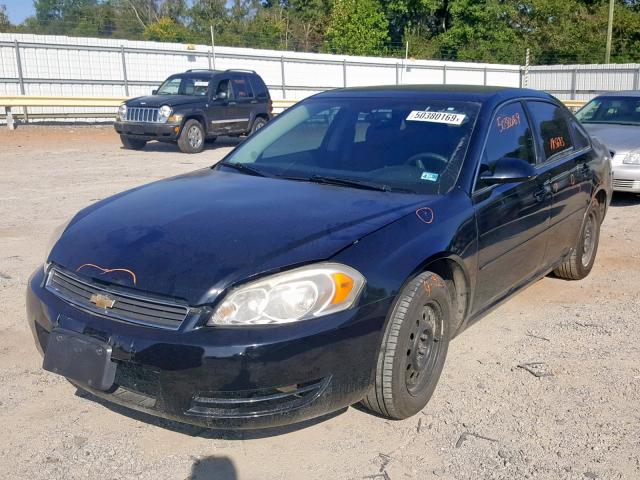 2G1WS583389222669 - 2008 CHEVROLET IMPALA POL BLACK photo 2