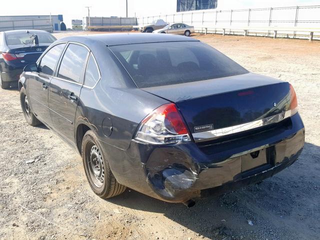 2G1WS583389222669 - 2008 CHEVROLET IMPALA POL BLACK photo 3