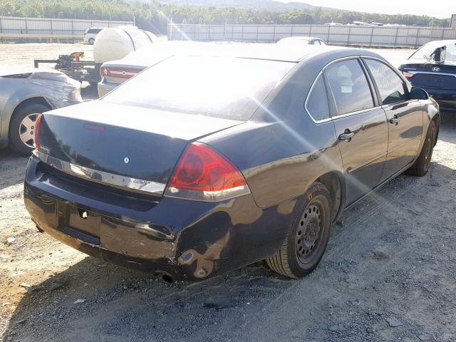 2G1WS583389222669 - 2008 CHEVROLET IMPALA POL BLACK photo 4