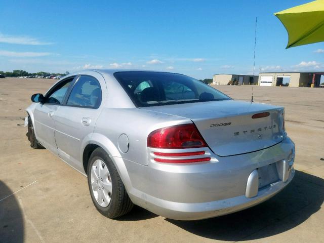 1B3EL46X15N565975 - 2005 DODGE STRATUS SX SILVER photo 3