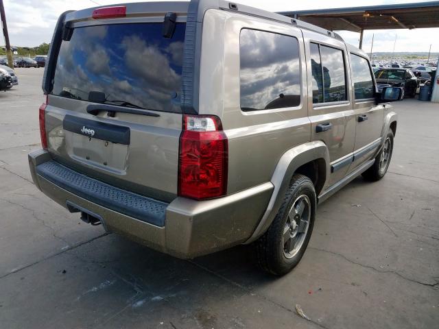 1J8HH48NX6C153732 - 2006 JEEP COMMANDER GOLD photo 4