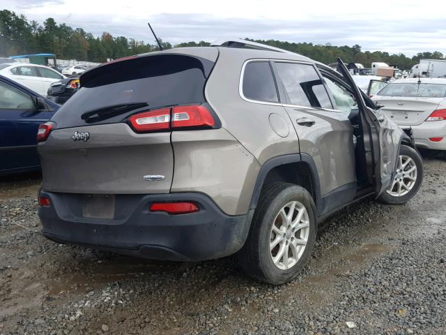 1C4PJLCB3HW507400 - 2017 JEEP CHEROKEE L TAN photo 4