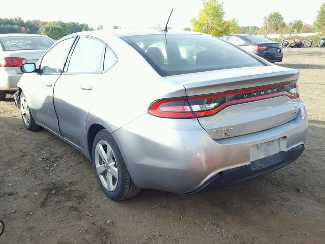 1C3CDFBB3FD336671 - 2015 DODGE DART SXT SILVER photo 3