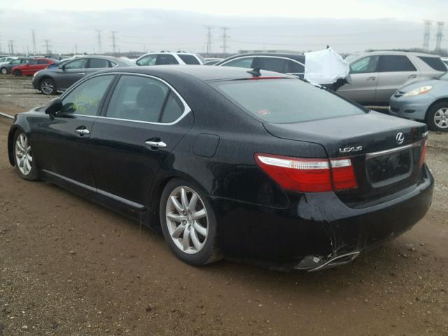 JTHGL46F675003828 - 2007 LEXUS LS 460L BLACK photo 3