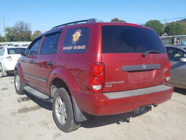 1D8HB48P87F559469 - 2007 DODGE DURANGO SL RED photo 3