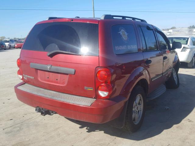 1D8HB48P87F559469 - 2007 DODGE DURANGO SL RED photo 4