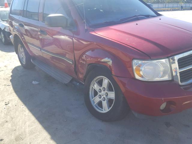 1D8HB48P87F559469 - 2007 DODGE DURANGO SL RED photo 9