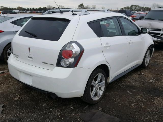 5Y2SM67059Z476338 - 2009 PONTIAC VIBE WHITE photo 4