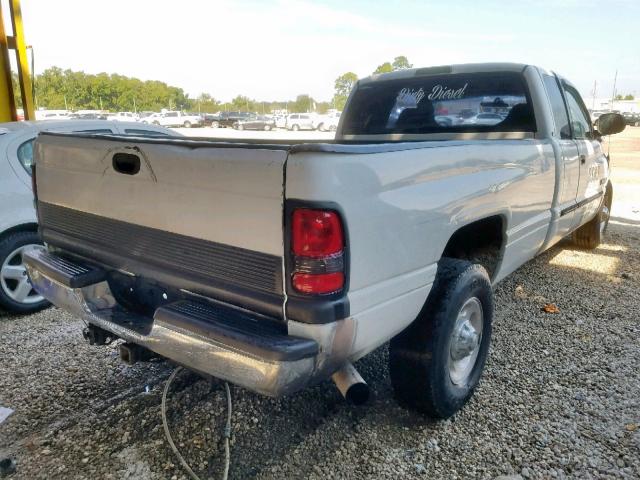 3B7KC237X1G243901 - 2001 DODGE RAM 2500 WHITE photo 4