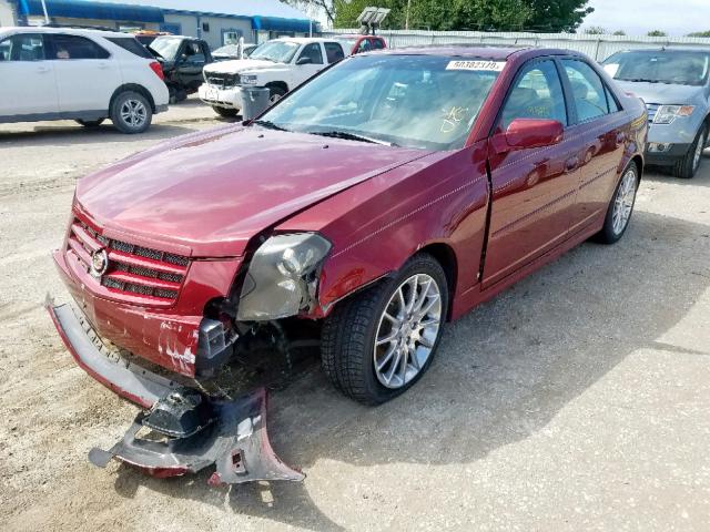 1G6DP577670116989 - 2007 CADILLAC CTS HI FEA RED photo 2