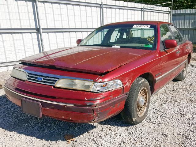 2FALP74W8RX117376 - 1994 FORD CROWN VICT RED photo 2