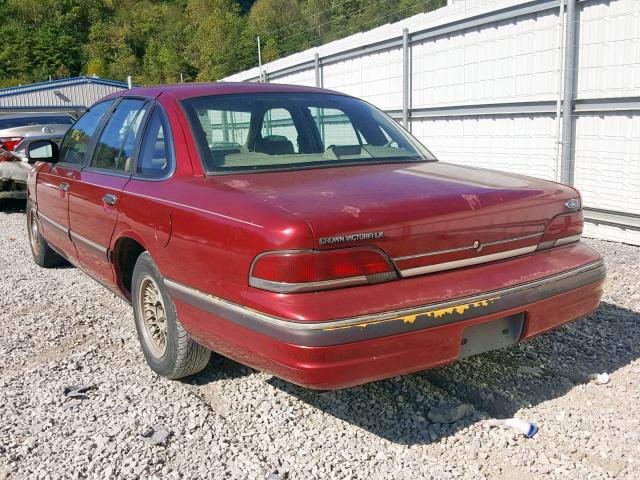 2FALP74W8RX117376 - 1994 FORD CROWN VICT RED photo 3