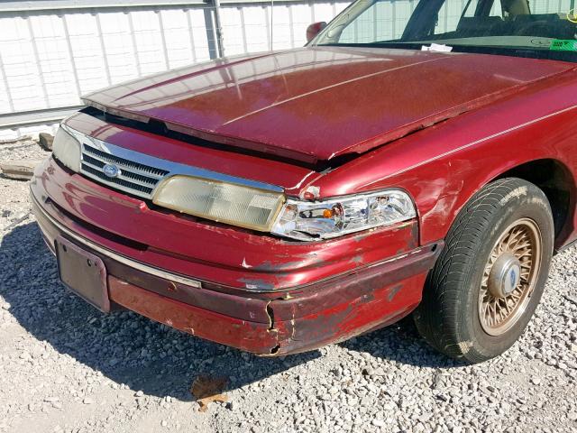 2FALP74W8RX117376 - 1994 FORD CROWN VICT RED photo 9