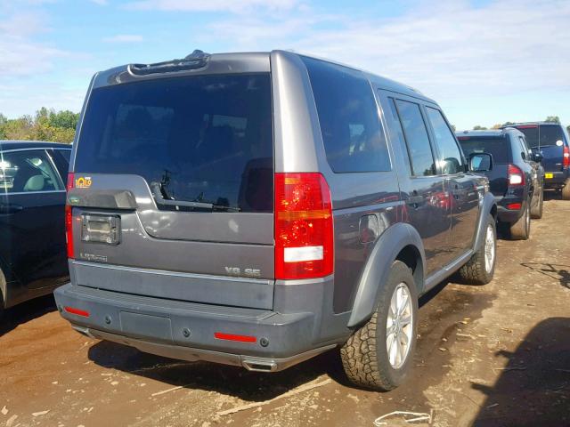 SALAE25428A489707 - 2008 LAND ROVER LR3 SE GRAY photo 4