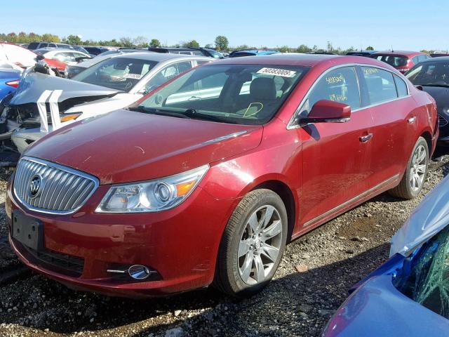 1G4GE5ED8BF327864 - 2011 BUICK LACROSSE C RED photo 2