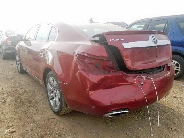 1G4GE5ED8BF327864 - 2011 BUICK LACROSSE C RED photo 3