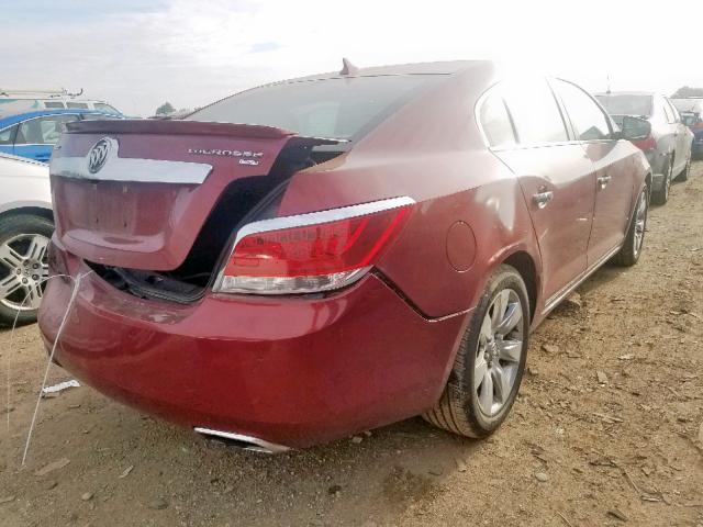 1G4GE5ED8BF327864 - 2011 BUICK LACROSSE C RED photo 4