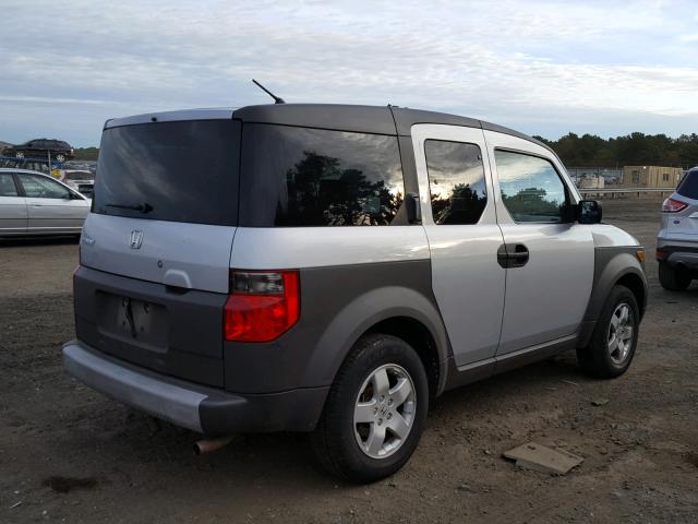 5J6YH28544L033332 - 2004 HONDA ELEMENT EX SILVER photo 4