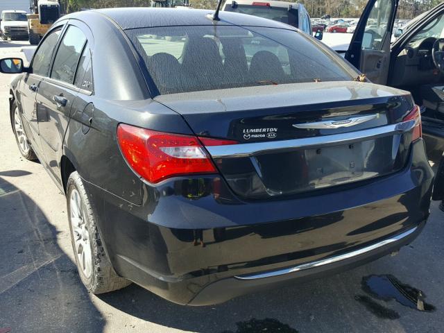 1C3BC4FB3BN515780 - 2011 CHRYSLER 200 LX BLACK photo 3