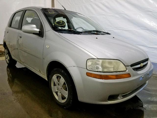 KL1TD66687B772316 - 2007 CHEVROLET AVEO BASE ვერცხლისფერი ფოტო 1