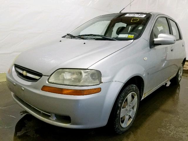 KL1TD66687B772316 - 2007 CHEVROLET AVEO BASE ვერცხლისფერი ფოტო 2