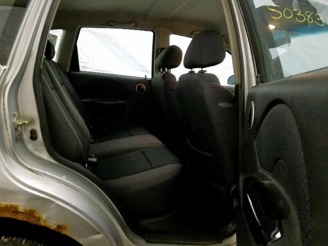 KL1TD66687B772316 - 2007 CHEVROLET AVEO BASE ვერცხლისფერი ფოტო 6