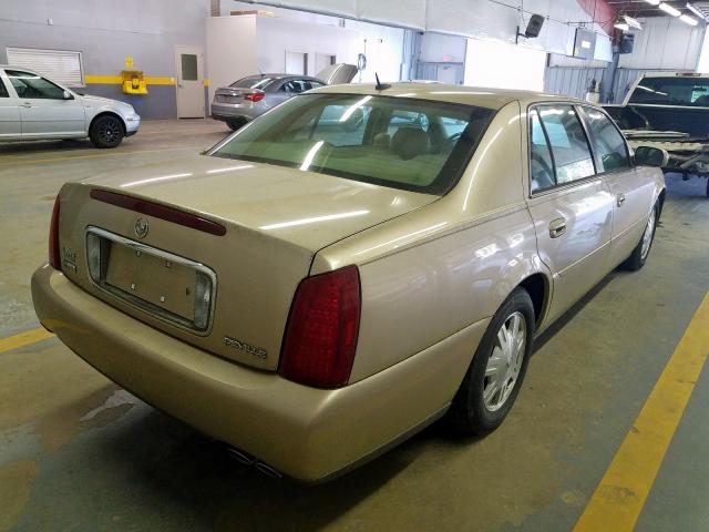 1G6KD54Y15U201144 - 2005 CADILLAC DEVILLE GOLD photo 4