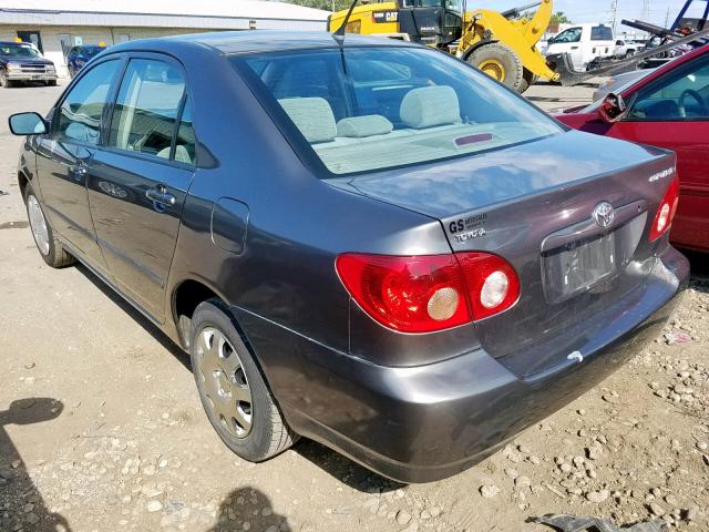 1NXBR32E25Z482779 - 2005 TOYOTA COROLLA SE GRAY photo 3