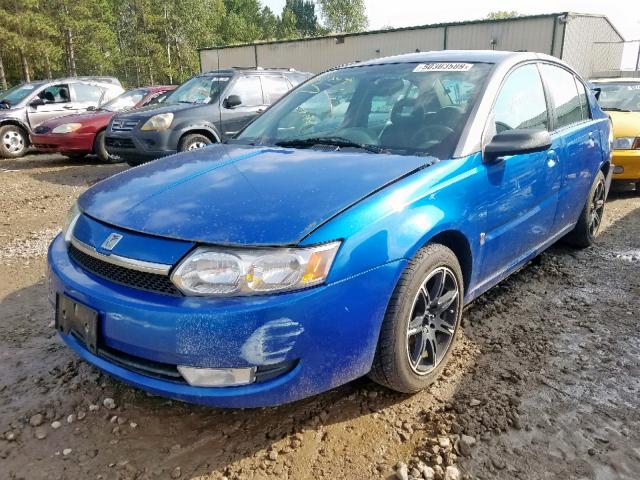 1G8AL52F53Z128447 - 2003 SATURN ION LEVEL BLUE photo 2