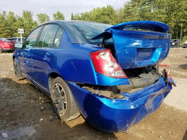 1G8AL52F53Z128447 - 2003 SATURN ION LEVEL BLUE photo 3