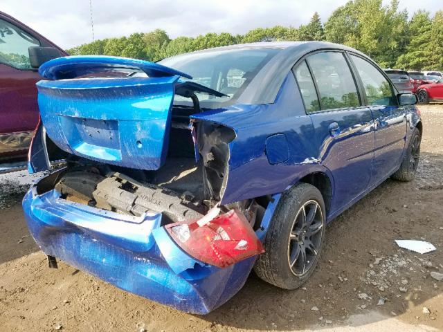 1G8AL52F53Z128447 - 2003 SATURN ION LEVEL BLUE photo 4