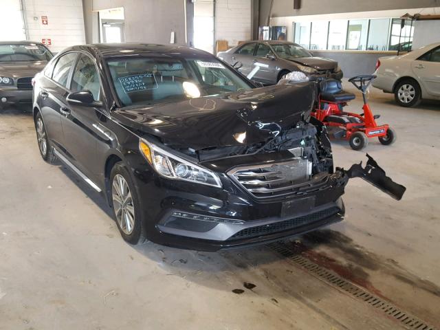 5NPE34AF3GH307683 - 2016 HYUNDAI SONATA SPO BLACK photo 1