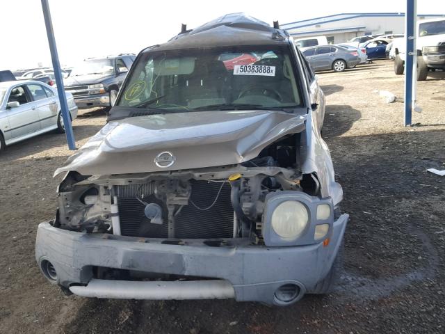 5N1DD28T84C640506 - 2004 NISSAN XTERRA XE GRAY photo 9