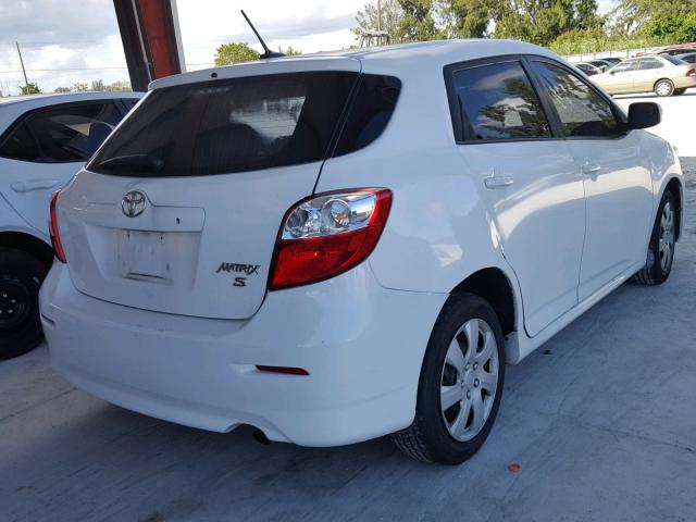 2T1KU4EE8CC788433 - 2012 TOYOTA COROLLA MA WHITE photo 4