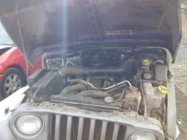 1J4FA49S6YP793949 - 2000 JEEP WRANGLER / GRAY photo 7