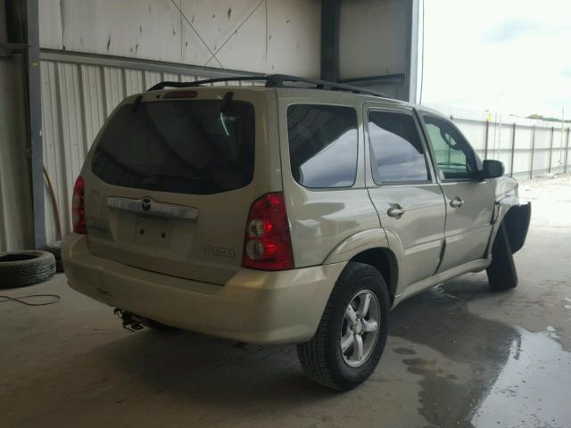 4F2YZ04115KM23239 - 2005 MAZDA TRIBUTE S TAN photo 4