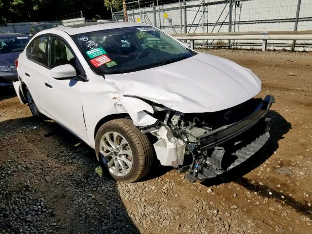 3N1AB7AP1HY316448 - 2017 NISSAN SENTRA S WHITE photo 1