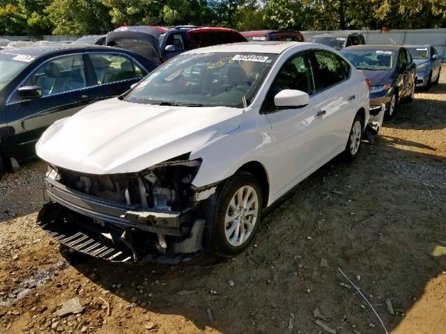 3N1AB7AP1HY316448 - 2017 NISSAN SENTRA S WHITE photo 2