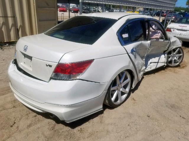 1HGCP3F88AA023983 - 2010 HONDA ACCORD EXL WHITE photo 4