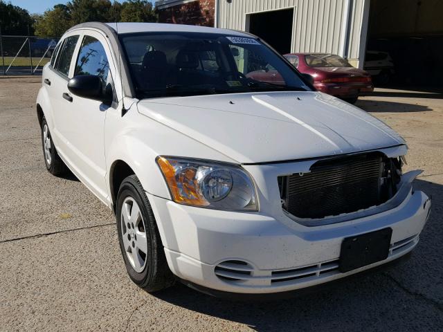 1B3HB28B87D104139 - 2007 DODGE CALIBER WHITE photo 1